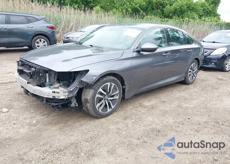 2021 Honda Accord Hybrid из США, поврежденный, VIN 1HGCV3F10MA007385